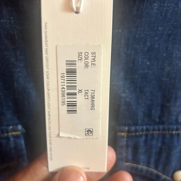 Ag Adriano Goldschmied Men's Dark Blue Casual Button Down Shirt - Picture 2 of 5